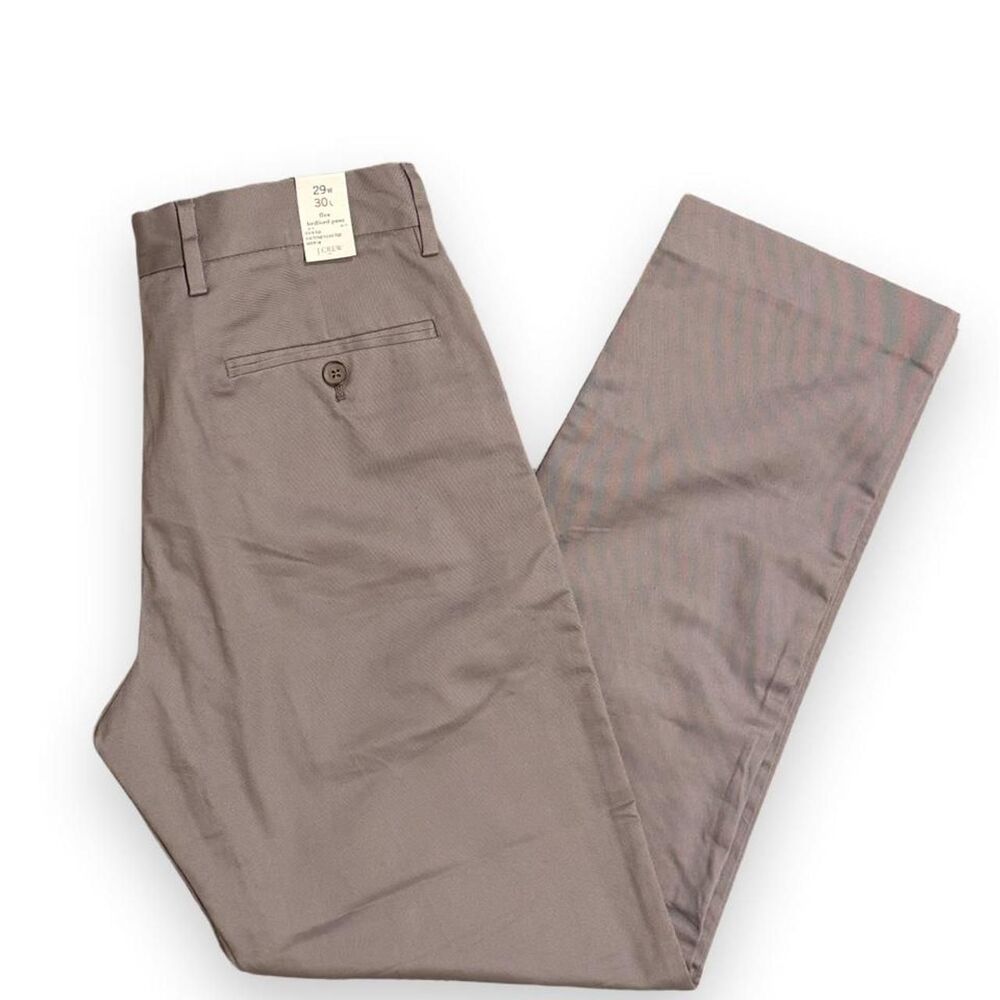 J.Crew Flex Bedford Pants Gray Taupe Chino Trousers Men’s 29x30 NWT